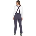 thumbnail image 3 of Little Donkey Andy Women's Skiing Bibs Fleece Lined Snow Pants, Winter Water-Repellent Snowboard Pants with Suspenders Dark Purple XL, 3 of 7
