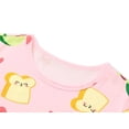 thumbnail image 3 of Beezizac Teen/Little Girls Nightgown – Summer Short Sleeves Sleepwear Cute Pink Avocado Nightdress Pajama Size 18, 3 of 7