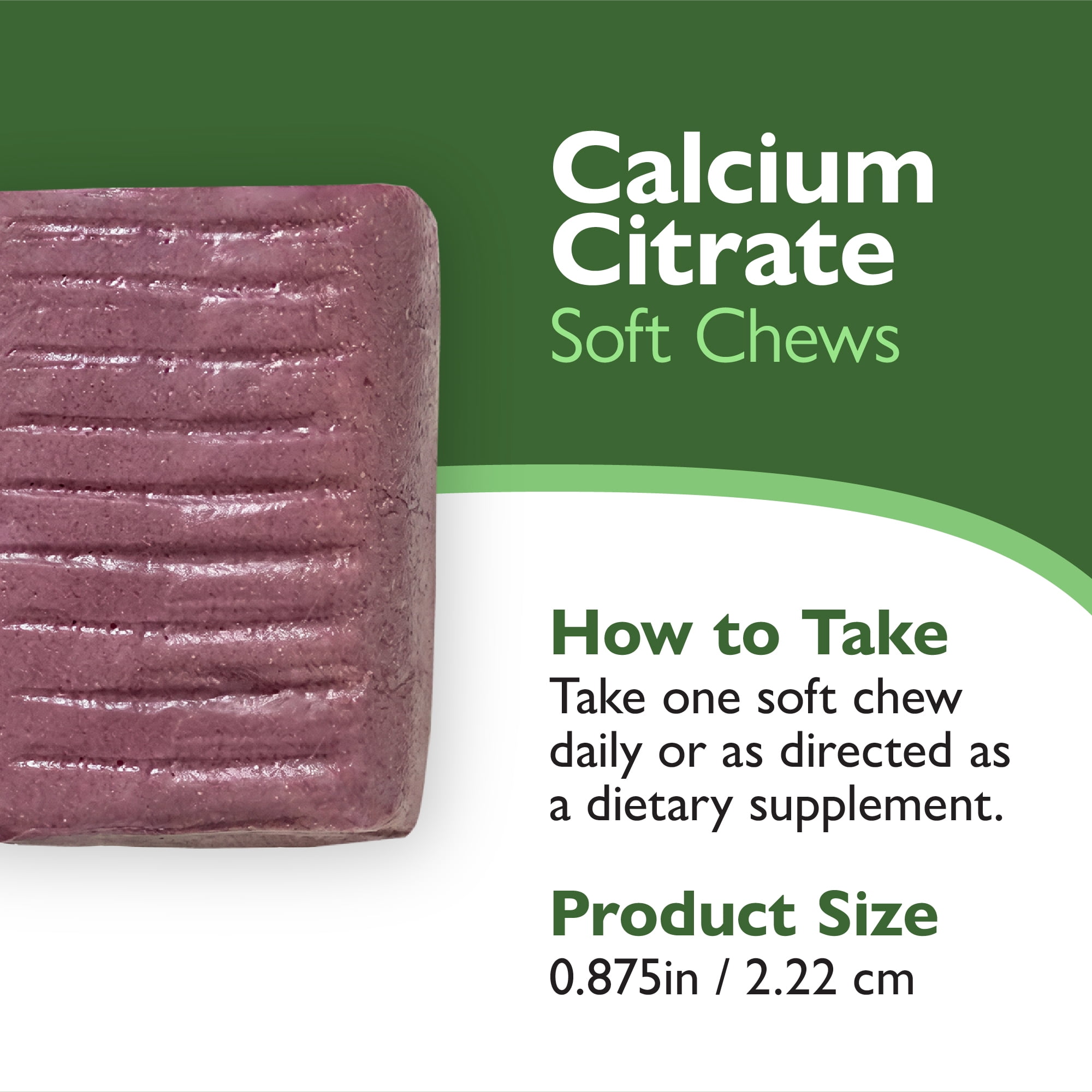Celebrate Vitamins Bariatric Calcium Citrate Soft Chews, 500 mg, Grape, 90 count