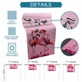 thumbnail image 6 of Valentine's Day Table Runner - 120 Inch Long Flamingos Roses Love Romance Ombre Pink Cotton and Linen Blended Dress Scarves Farmhouse Table Runner for Kitchen Dining, Coffee Table, 13" x 120", 6 of 8