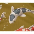 thumbnail image 4 of oneOone Cotton Flex Dark Mustard Fabric Bubbles & Koi Fish Ocean Dress Material Fabric Print Fabric By The Yard 40 Inch Wide, 4 of 4