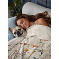 thumbnail image 3 of Vintage Botanical Full Size Flat Sheet, Wrinkleproof & Fadeproof Cooling Flat Bed Sheet Only, Spring Floral Summer Botanical Rustic Breathable Soft Bedding Top Sheets 81 x 96 Inches, 3 of 8