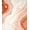 Peach Cream Rust, Pattern 3, variant on ODIKA 8'x10' Washable Area Rug Durable, Non-Slip Peach Gradient Ombre Swirling Wave Minimalist Abstract Curved for Living Room, Under Sectional, Family