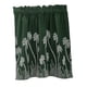 thumbnail image 1 of Cortina de ventana con flores bordadas, cenefa de gasa con encaje bordado Verde_74x61cm, 1 of 8
