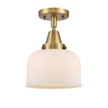 Innovations Lighting - Bell - 8 Inch 3.5W 1 LED Flush Mount   Brushed Brass