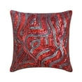 thumbnail image 1 of Toss Pillow Cover, Red Shams, Sequins and Beaded Pillow Shams, 24x24 inch (60x60 cm) Pillow Sham, Square Silk Pillow Shams, Pillow Shams, Modern Style, Abstract Pattern - Red Love, 1 of 4