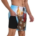 thumbnail image 6 of Rocae Trip to London for Men's Swim Trunks Quick Dry With Two Side Pockets and One Lined Patch PocketXX-Large, 6 of 9