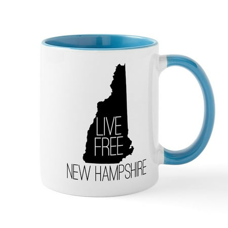 

CafePress - New Hampshire Live Free - 11 oz Ceramic Mug - Novelty Coffee Tea Cup