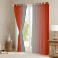 thumbnail image 3 of Erosebridal Greyish White and Coral Curtains for Bedroom,Rainbow Ombre Blackout Curtains Aesthetic Living Room Decor,Gradient Colorful Curtains & Drapes Abstract Window Curtain, 3 of 6