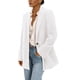 thumbnail image 1 of Chaqueta Blazer de Pana para Mujer PRETTYGARDEN Invierno Blanca Talla M, 1 of 8