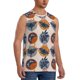 thumbnail image 2 of Fotbe Vintage Botanical Butterfly Art Men's Camiseta sin Mangas Estampada para Hombres, Playera Casual para Gimnasio, Entrenamiento, Playa-XX-Large, 2 of 7