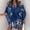 Navy, variant on Women's Casual Tennis Dress 1 Womens Floral Neck Knot Front A Line Short Dress Red S