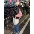 thumbnail image 6 of Top-keivon Shoulder Bag for Women, Y2K Rivet Faux Leather Underarm Purse, Retro Motorcycle Trendy Casual Commute Handbag, 6 of 6