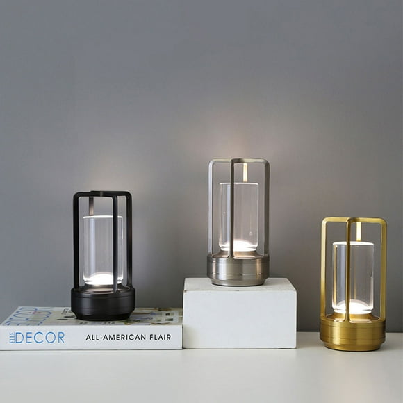 VONKY Lanterne en Cristal Lumineuse Solution d'Éclairage Pratique et Captivante Lampe en Cristal Économe en Énergie Or