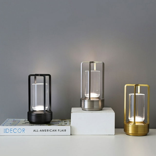 Baohd Lanterne en Cristal Lumineuse Compacte et Portable Touch Grand Gamme d'Utilisations Or