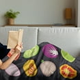 thumbnail image 3 of Vegetable Soft Flannel Fleece Throw Blanket, Vegan Diet Theme with Corn Avocado Onion Radish Hipster Menu Healthy Lifestyle, Cozy Plush for Indoor and Outdoor Use, 50" x 60", Multicolor, by Ambesonne, 3 of 5