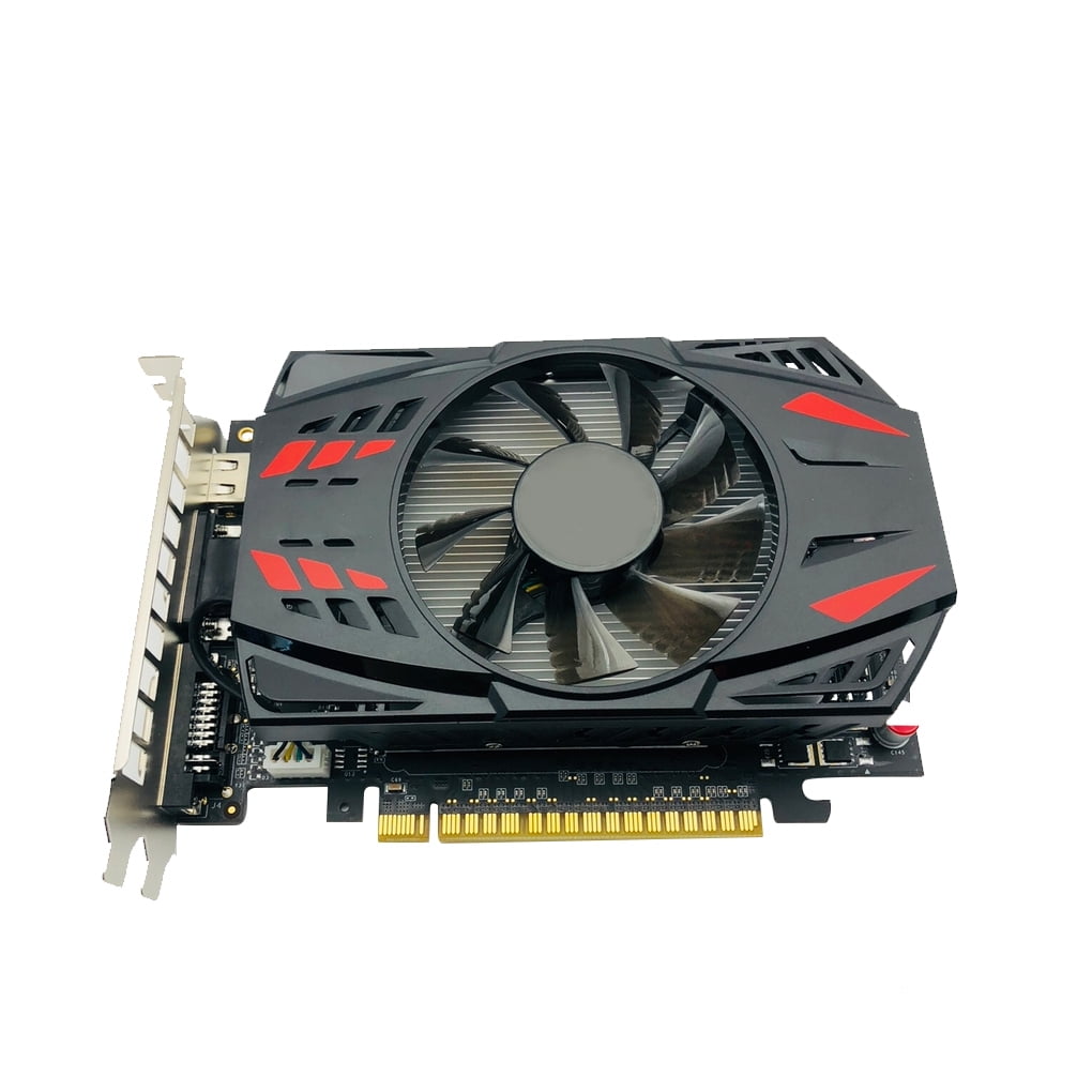 for PCI?E for DVI for VGA 128Bit DDR5 Graphics Card Low Noise high Efficiency Compatible with Interface for