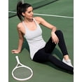 thumbnail image 5 of Ribbed Round Neck Sleeveless Workout Tank Tops, (Women's), 5 of 6