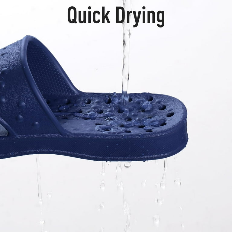 Anti-Slip Men's Shower Sandal (The Original Drainage Hole Sandal) Dorm  Products Cheap Shower Shoes For Guys