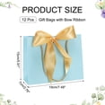 thumbnail image 2 of Uxcell Gift Bags with Bow Ribbon Medium Gift Wrap Bags with Handles for Wedding Birthday Bridesmaid Party Shopping Sky Blue Mini, 2 of 7