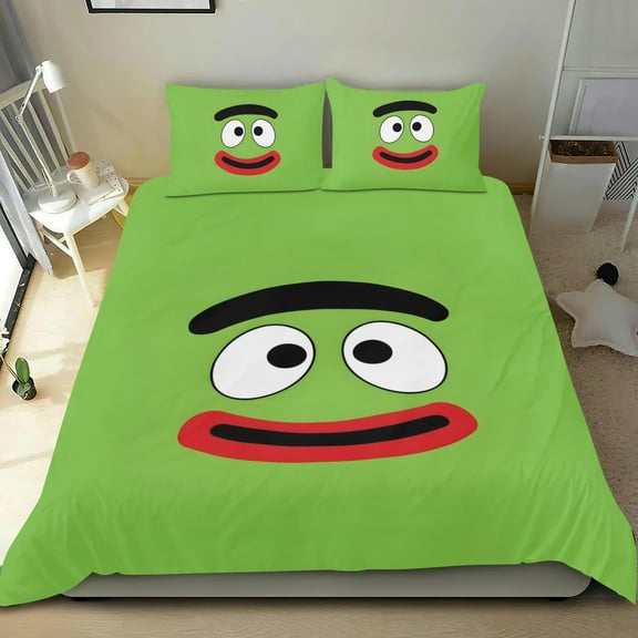 Yo Gabba Gabba Themed Bed Sheet Set Three Piece Set 53x79 Inches Comfortable And Skin Friendly Unique Design Creating A Star Studded Night