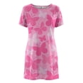 thumbnail image 4 of Robe pour Femmes 2023 Grande Taille Rose Robe de Soirée Mode Imprimé Vintage Manches Courtes Col Rond Robe Aguichant Costumes d'Halloween pour Femmes en Liquidation, 4 of 6