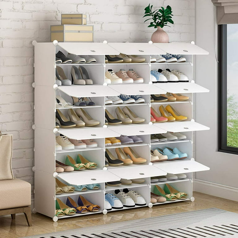 Dropship 7 Tiers Portable Shoe Rack Organizer 48 Pairs Shelf Storage Cabinet  For Heels to Sell Online at a Lower Price