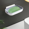 thumbnail image 6 of Summer Savings Clearance! Soap Dish for Bathroom QTOCIO Soap Box Wall Mounted Bathroom Hole Less Soap Dish Bathroom Shelf Household Soap Draining Box Wall Mounted Strong Bearing Weight, 6 of 6
