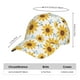 thumbnail image 2 of Fotbe Sunflowers Gorro Clásico de Béisbol, Gorra Ajustable con Broche Snapback, Gorro de Exterior de Algodón Suave, 2 of 6