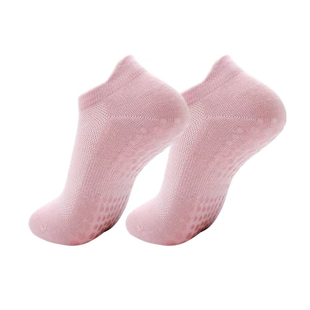 1 par de calcetines deportivos para mujer, de algodón, antideslizantes, que absorben la humedad, cómodos y elásticos.