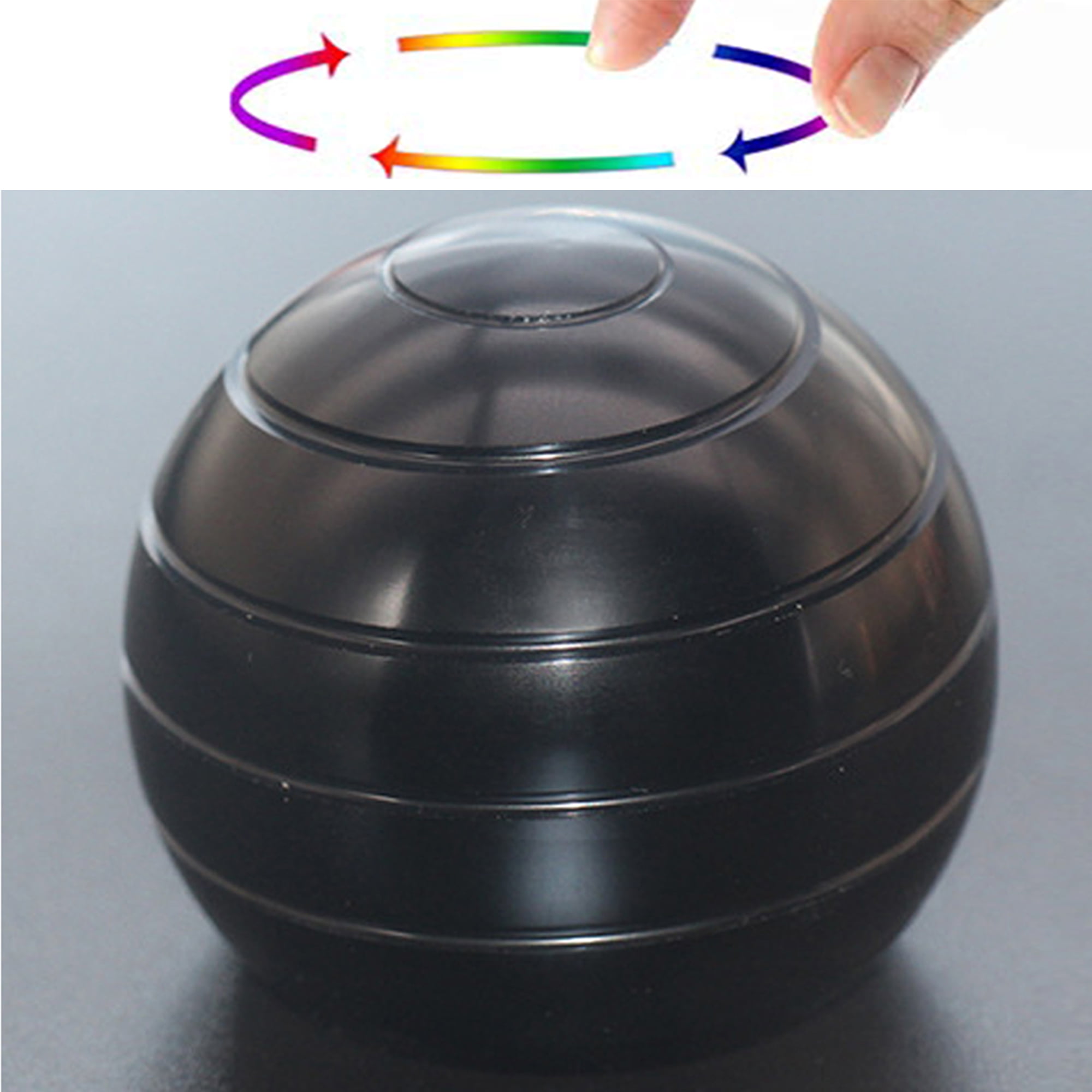 Finger Gyroscope Desk Ball Kinetic Metal Adults Rotating Gyro Decompression Toy 