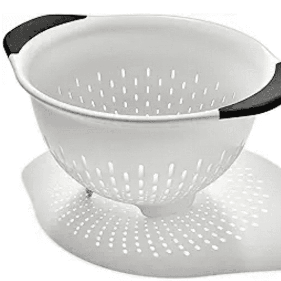 Good  3 QT Plastic Colander, White
