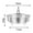 S, variant on 304 Stainless Steel Steamer Insert,Multi-Size Steam Basket for Pressure Cookers,Pots & Steamers with Dishwasher Safe Design,14-24cm,Silver