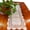 White, variant on Rectangular Cotton Handwork Crochet Lace Table Runner Doilies for Coffee Table Dresser Scarf Centerpieces Décor,2PC