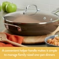 thumbnail image 6 of Ayesha Curry Home 12" Collection Porcelain Enamel Nonstick Covered Deep Skillet With Helper Handle, 6 of 9
