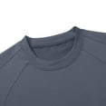 thumbnail image 6 of ShomPort Long Sleeve Round Neck Hoodies for Men Side Breathable Mesh Solid Color Casual Tees Athletic Pullover Sweatshirts, 6 of 7