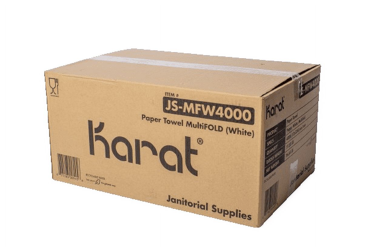 Karat Multifold Commercial Paper Towels, White, 12 Pack photo 7