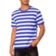 thumbnail image 1 of Camiseta de rayas INSPIRE CHIC para el Día del Padre para hombres, camiseta de manga corta, cuello redondo, casual, L, azul y blanco, 1 of 6