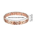 thumbnail image 6 of Pekkaxy Women's Pure Copper Magnetic Bracelet For Healing Cuff Carpal Bangle, 6 of 7