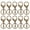 Antique Brass, variant on Suodoka 10 Pieces Lobster Clasp Key Chains, Non Fading Plated DIY Accessories (Silver) - 1.0 x 2.4 inches / 25 x 62 mm
