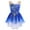 Royal Blue, variant on IBTOM CASTLE Women Ice Figure Skating Dress Ballet Dance Leotard Gymnastics Sequin Embroidery Gradient Chiffon Dress Dancewear S Royal Blue