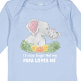 thumbnail image 4 of Inktastic I'll Never Forget That My Papa Loves Me with Cute Elephants Boys or Girls Long Sleeve Baby Bodysuit, 4 of 5