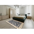 thumbnail image 5 of Ahgly Company Machine Washable Indoor Rectangle Abstract Carbon Gray Area Rugs, 8' x 12', 5 of 7