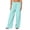 Sky Blue -AG08, variant on Dwellite Wide Leg Pants for Women SweatPants Winter Pants Baggy Drawstring Sweatpant with Pockets Silver S