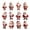 12pcs, variant on Dserfhy 12 Pcs Wooden Santa Claus Ornaments Christmas Tree Hanging Cartoon Santa Claus Decoration for Xmas Tree Party Decor