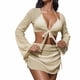 thumbnail image 2 of Traje de baño para mujer, traje de baño de talle alto dividido de color sólido, traje de baño de bikini conservador y de moda, trajes de baño para mujer, 2 of 3
