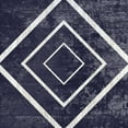 thumbnail image 2 of Lewis, Sheldon 12x12 White Modern Wood Framed Museum Art Print Titled - Indigo Geometrical Gem 5, 2 of 4