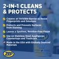 thumbnail image 2 of Zep Plus Stainless Steel Cleaner 32 oz and Blue Microfiber Rag Streak-Free Fingerprint Removal for Stainless Steel Appliances, 2 of 6
