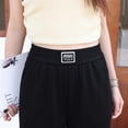 thumbnail image 6 of Women's Loose Straight Leg Pants , Elastic Waist Casual Pants, 6 of 9