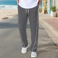 thumbnail image 7 of PIMSSY Men Pants Star Embroidery Men's Casual Loose Comfortable Sports Comfortable Street Pants Male Stylish Solid Color Slacks, 7 of 7